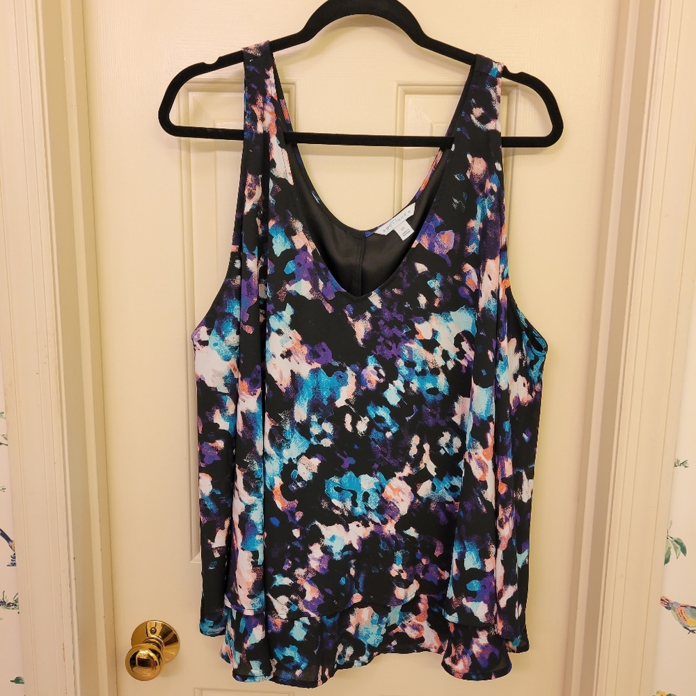 Colorful Swing Tank, plus size 2x